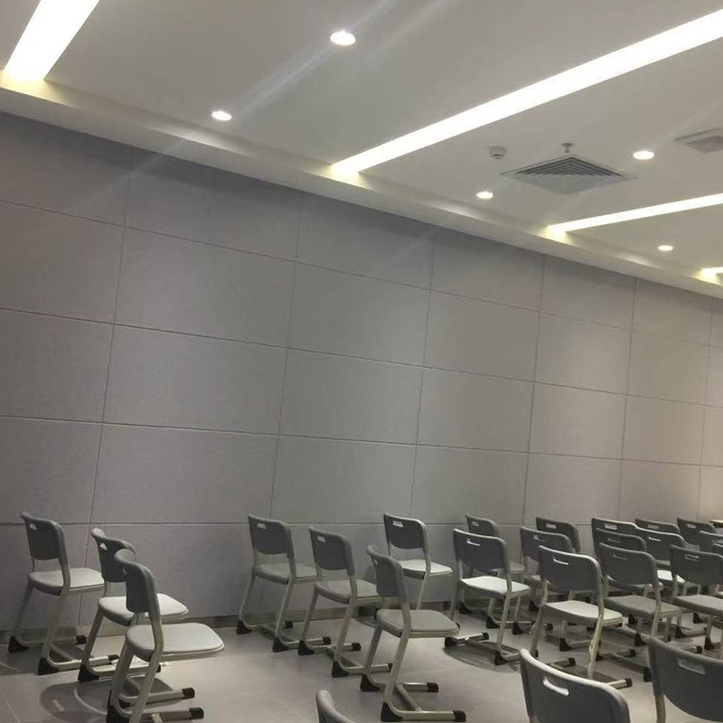 Fire-resistant Grooved Polyester Fiber Sound-absorbing Board, for Cinema/KTV Acoustic Treatment