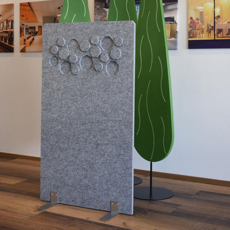 Eco-friendly Acoustic Panels for Office Partition Room Dividers Fabric Wrapped Commercial Interior Design
