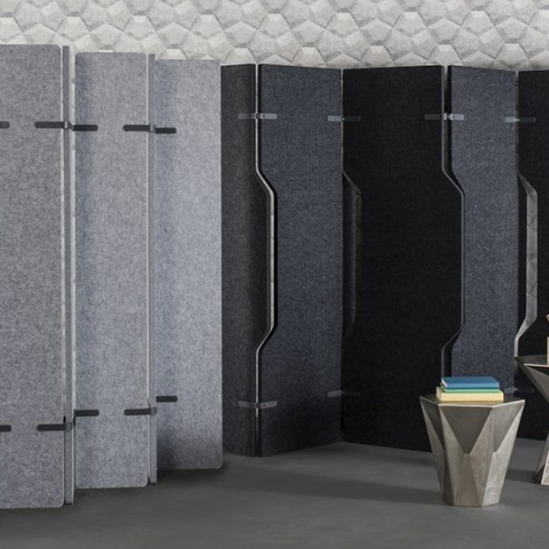 High Quality Eco-Friendly Office Partitions Movable Leaf Shape Room Dividers High Sound Absorption Customizable Modern Design