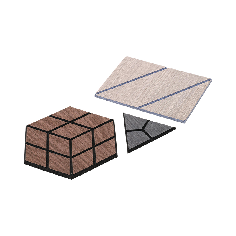 3D Acoustic Wooden Veneer Slat Wall Panels for Interior Wall and Ceilings Panels