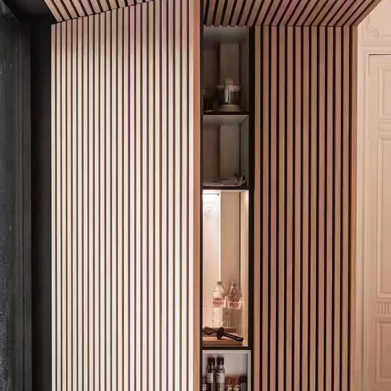 Wooden Polyester Fiber Sound-absorbing Panels Suitable for Hotels and Offices, with Custom Graphic Designs Attached Wooden Polyester Fiber Sound-absorbing Panels Suitable for Hotels and Offices, with Custom Graphic Designs Attached