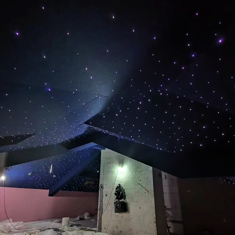 Solid Color Colorful Fiber Optic Acoustic Panels for Modern Hotels Remote Control Ambient Star Light Heat Stretch Graphic Design Solid Color Colorful Fiber Optic Acoustic Panels for Modern Hotels Remote Control Ambient Star Light Heat Stretch Graphic Design