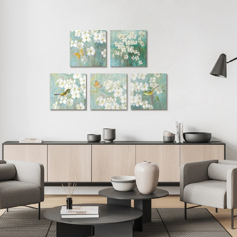 Modern Style Heat Transfer Acoustic Panel Murals - HD, Sound-Absorbing, for Bedroom/Living Room