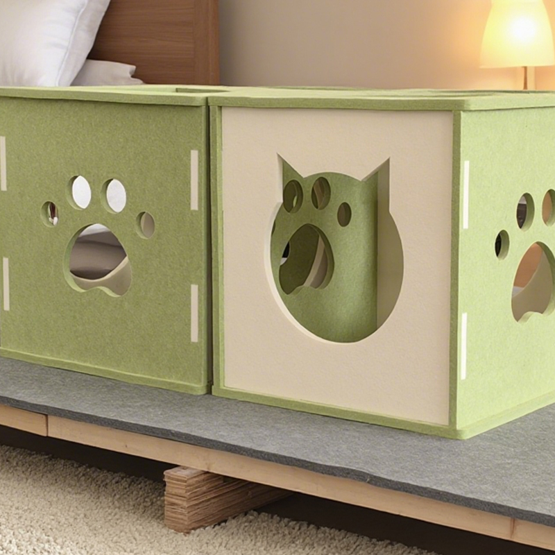 Modern Sound-Absorbing Noise-Reducing Eco-Friendly Cat Bed with Acoustic Panels, Easy to Install, Scratch-Resistant Surface for Feline Comfort, Non-Toxic Materials, Pet-Friendly Design, Perfect for Quiet Home Environments, Durable Cat Nest Modern Sound-Absorbing Noise-Reducing Eco-Friendly Cat Bed with Acoustic Panels, Easy to Install, Scratch-Resistant Surface for Feline Comfort, Non-Toxic Materials, Pet-Friendly Design, Perfect for Quiet Home Environments, Durable Cat Nest