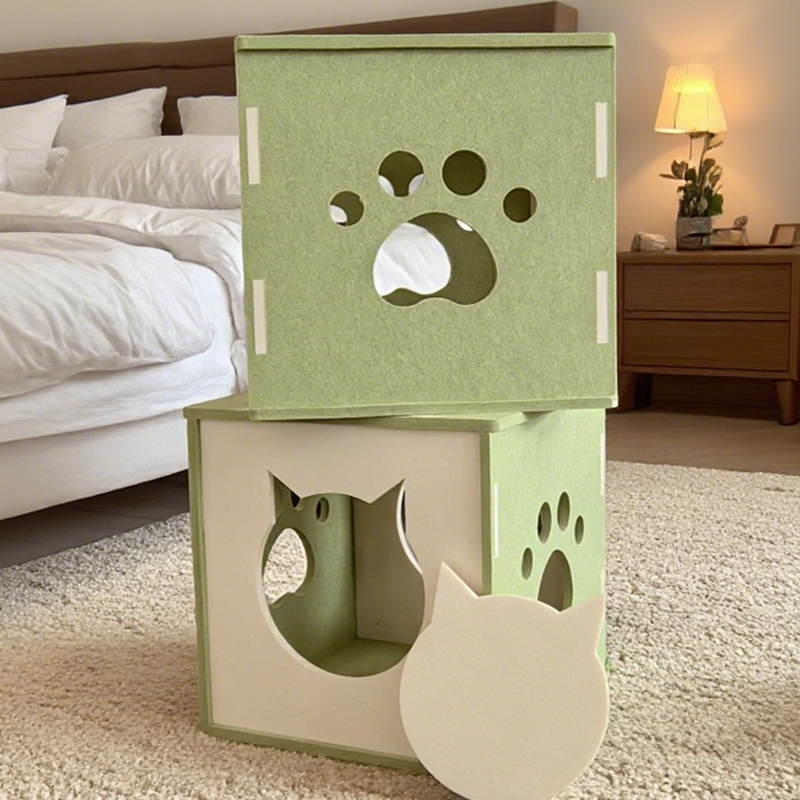 Modern Sound-Absorbing Noise-Reducing Eco-Friendly Cat Bed with Acoustic Panels, Easy to Install, Scratch-Resistant Surface for Feline Comfort, Non-Toxic Materials, Pet-Friendly Design, Perfect for Quiet Home Environments, Durable Cat Nest Modern Sound-Absorbing Noise-Reducing Eco-Friendly Cat Bed with Acoustic Panels, Easy to Install, Scratch-Resistant Surface for Feline Comfort, Non-Toxic Materials, Pet-Friendly Design, Perfect for Quiet Home Environments, Durable Cat Nest