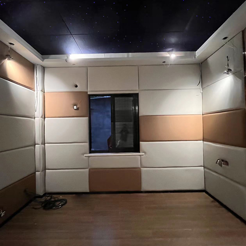 Leather-Wrapped Acoustic Panels with Sponge Effective in Protecting People From Injuries Leather-Wrapped Acoustic Panels with Sponge Effective in Protecting People From Injuries